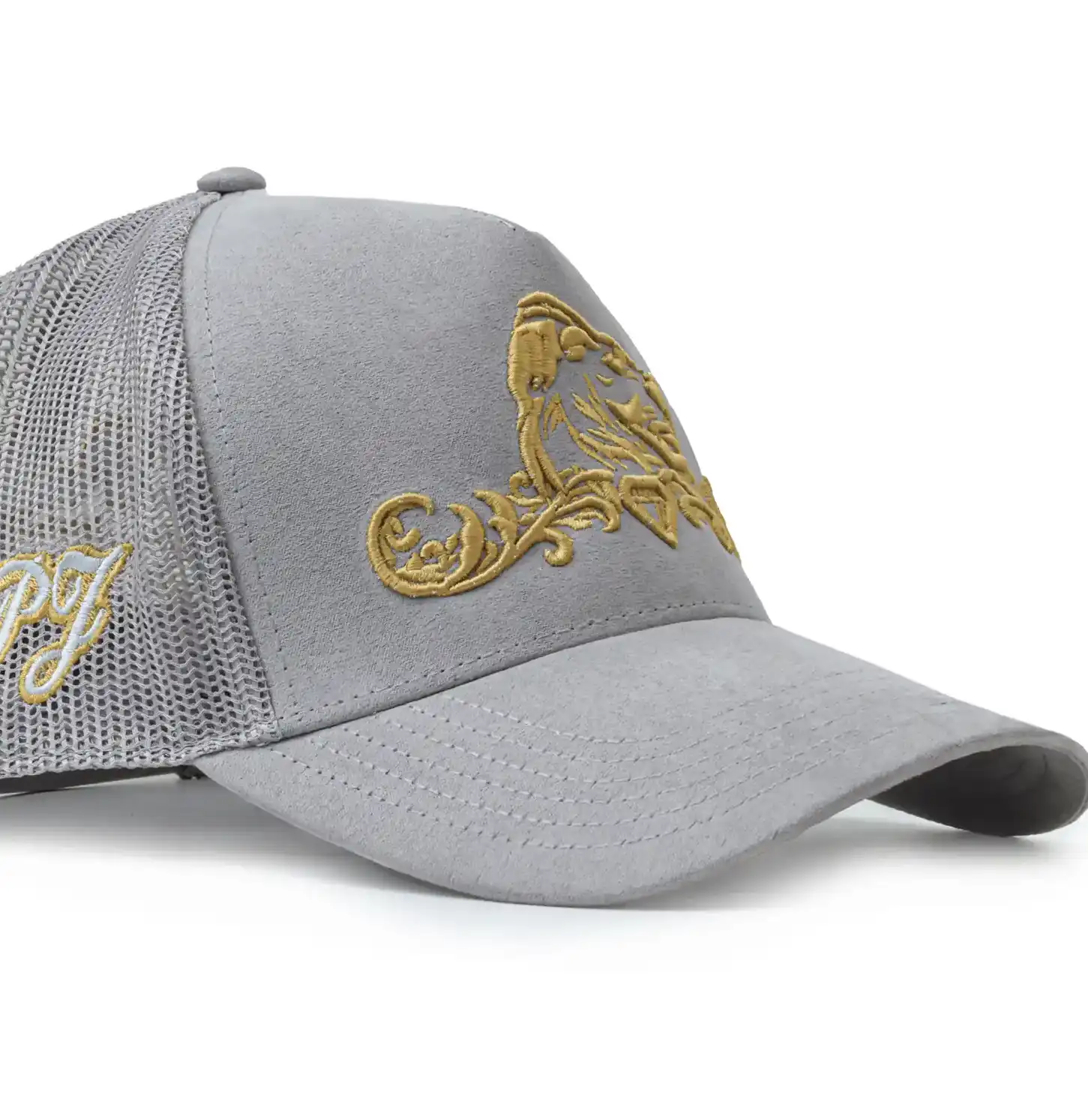 Prestigious JewelLers Presitigious Jewellers Trucker Cap – Gold   Grey