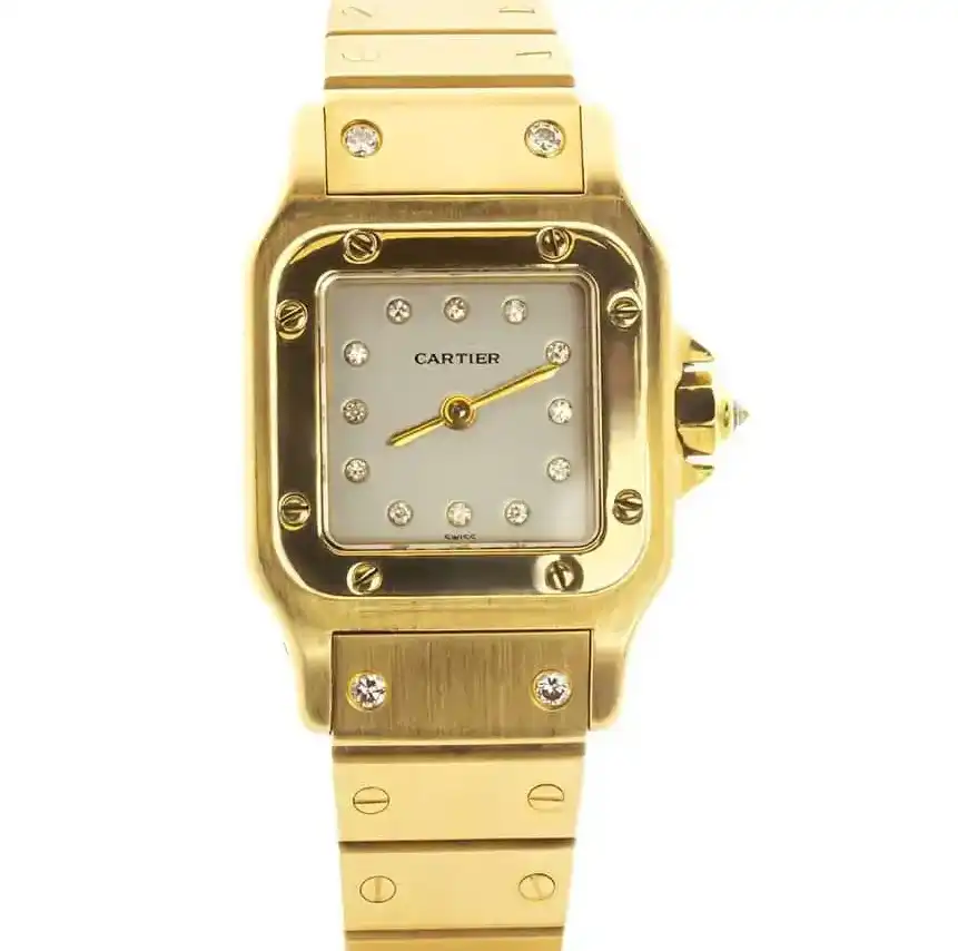 PrestigiousJewelers Cartier Santos Galbee Gold