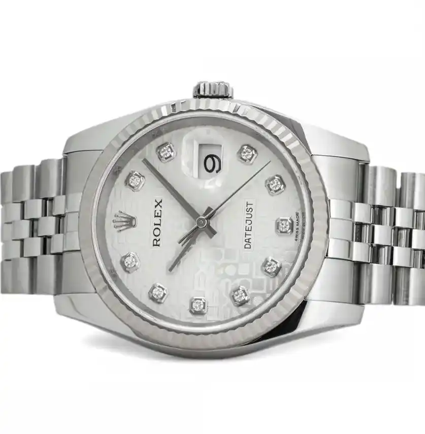 Prestigious Jewelers Silver Rolex Datejust 116234