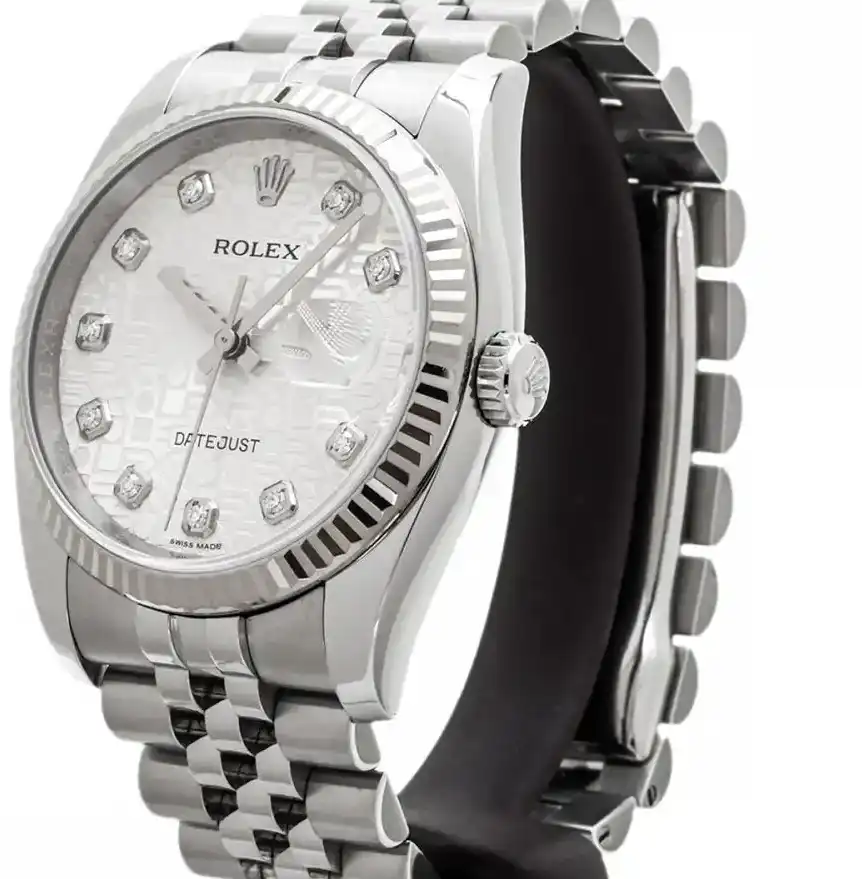 Prestigious Jewelers Silver Rolex Datejust 116234