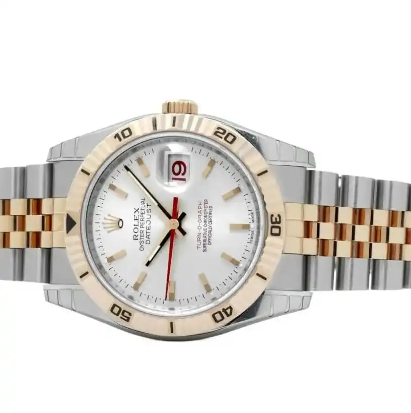 Prestigious JewelLers Stainless Steel & Gold Rolex Datejust Turn-O-Graph 116261