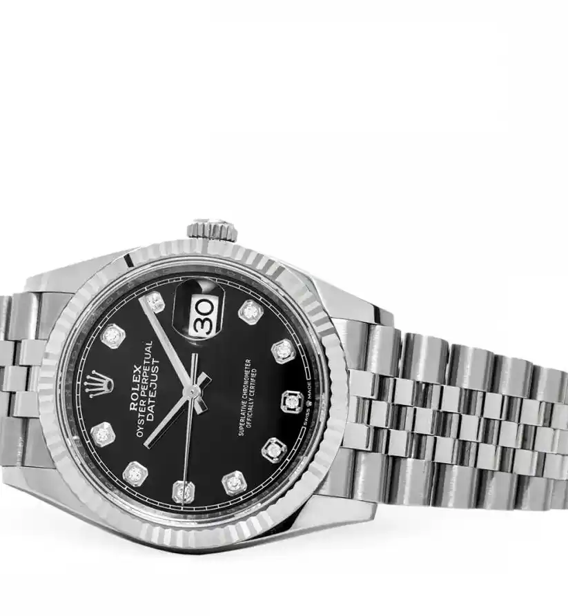 Prestigious Jewelers Black Rolex Datejust 126234