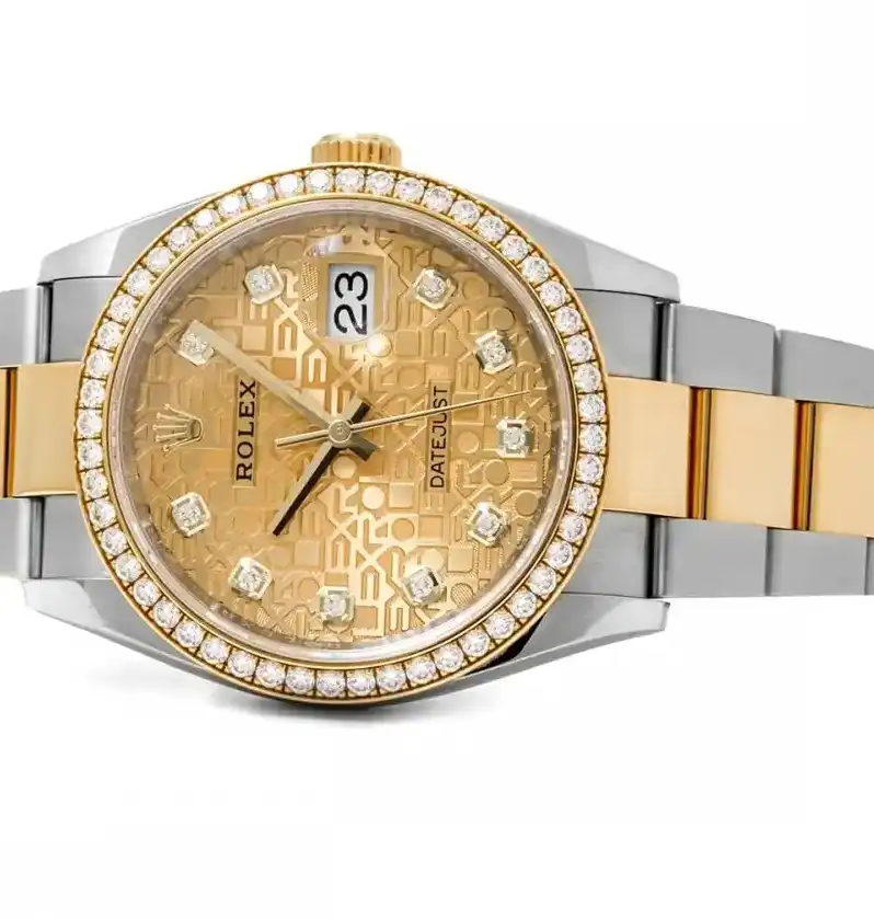 PrestigiousJewelers Champagne Rolex Datejust 126283RBR