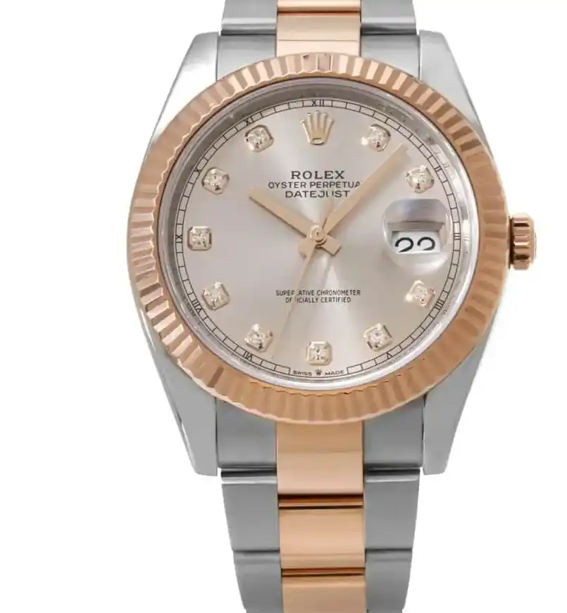 Prestigious JewelLers Stainless Steel & Rose Gold Rolex Datejust 126331