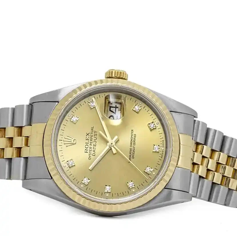 PrestigiousJewelers Gold Rolex Datejust 16233