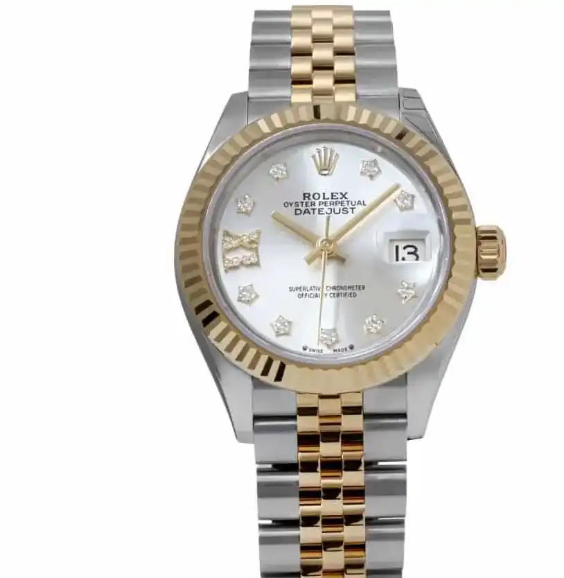 PrestigiousJewelers Silver Rolex Datejust 279173