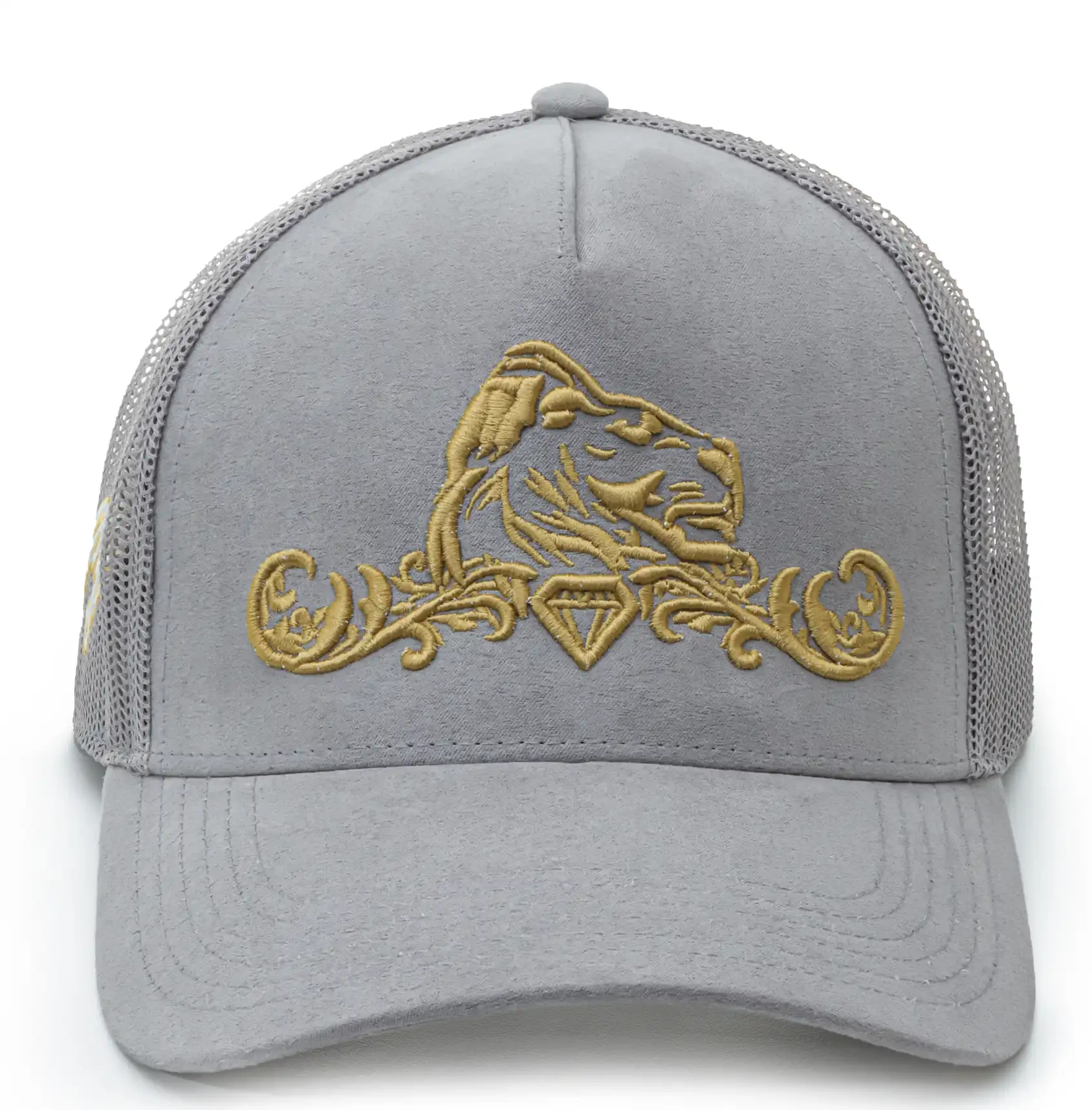 Presitigious Jewellers Trucker Cap – Gold   Grey
