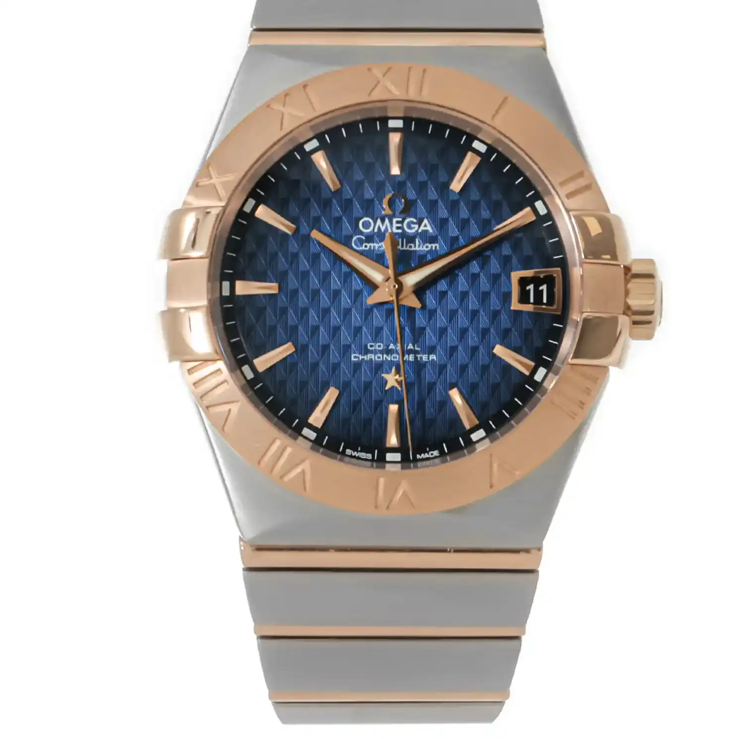 Stainless Steel & Rose Gold Omega Constellation Co-Axial Master Chronometer 123.20.38.21.03.001