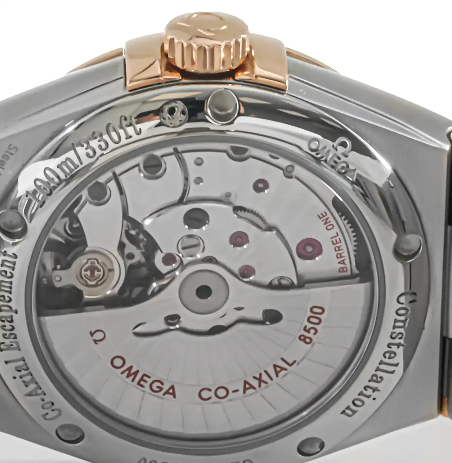 Stainless Steel & Rose Gold Omega Constellation Co-Axial Master Chronometer 123.20.38.21.03.001