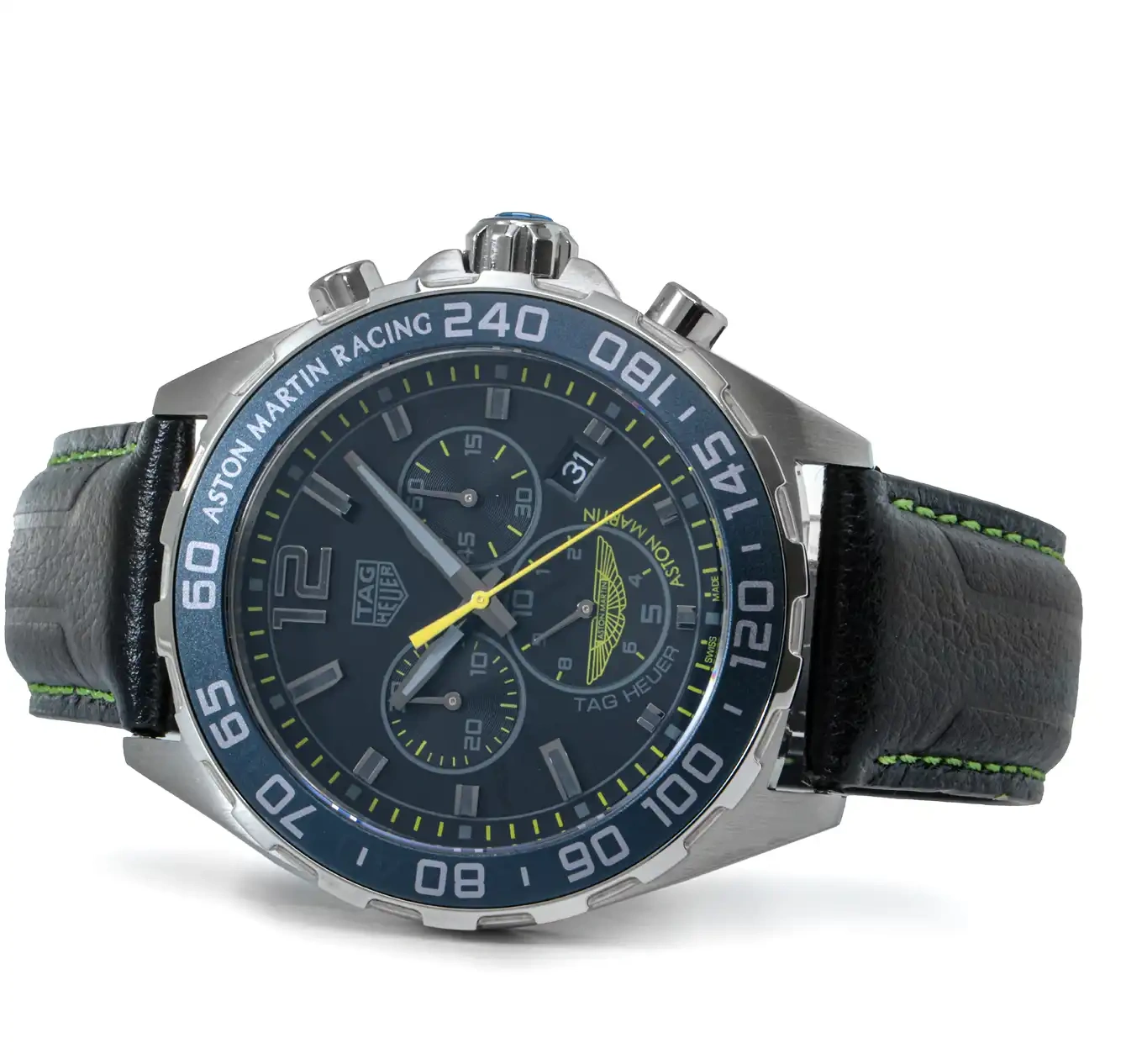 Stainless Steel Tag Heuer Watch Aston Martin Formula 1 Chronograph CAZ101P.FC8245