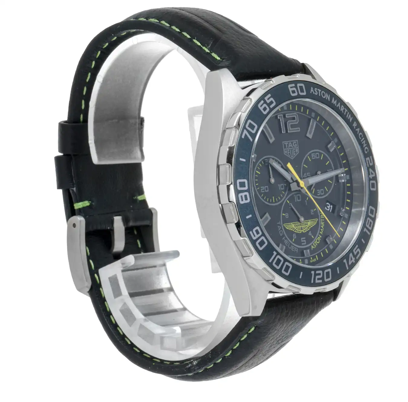 Stainless Steel Tag Heuer Watch Aston Martin Formula 1 Chronograph CAZ101P.FC8245