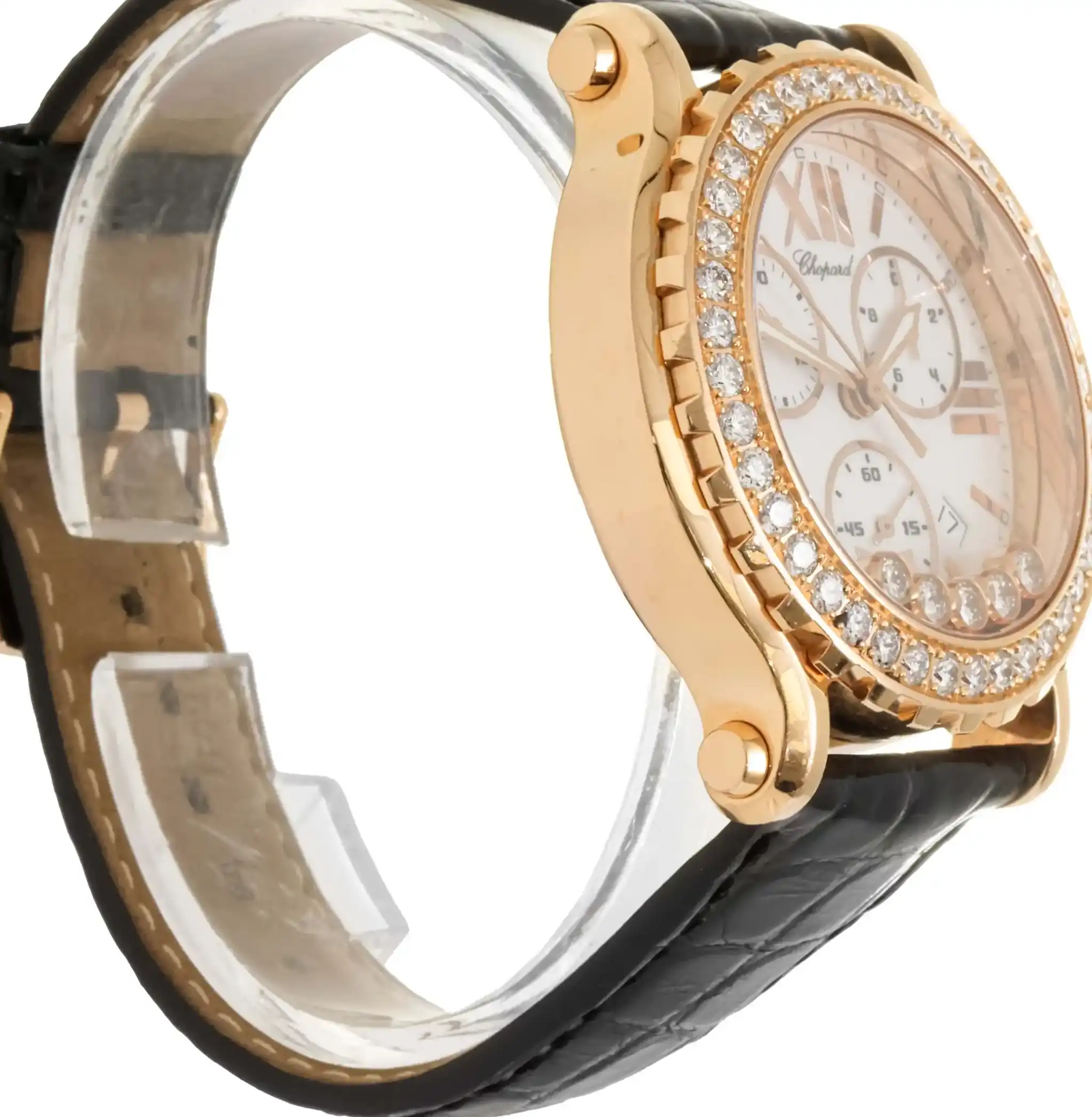 Prestigious Jewelrys Rose Gold CHOPARD Happy Sport 283583-5001