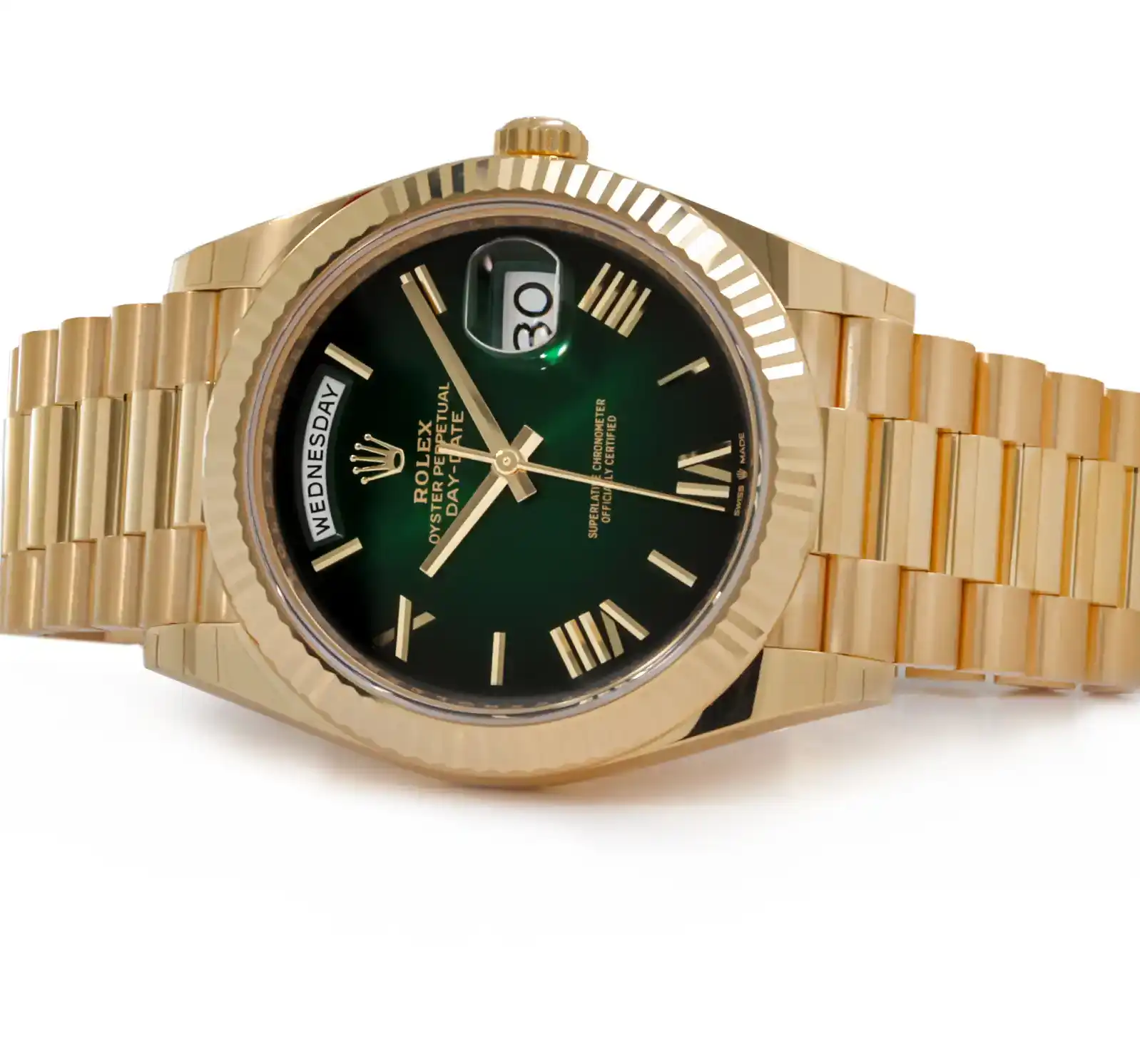 Prestigious Jewellers Rolex Day-Date 228238 Yellow Gold