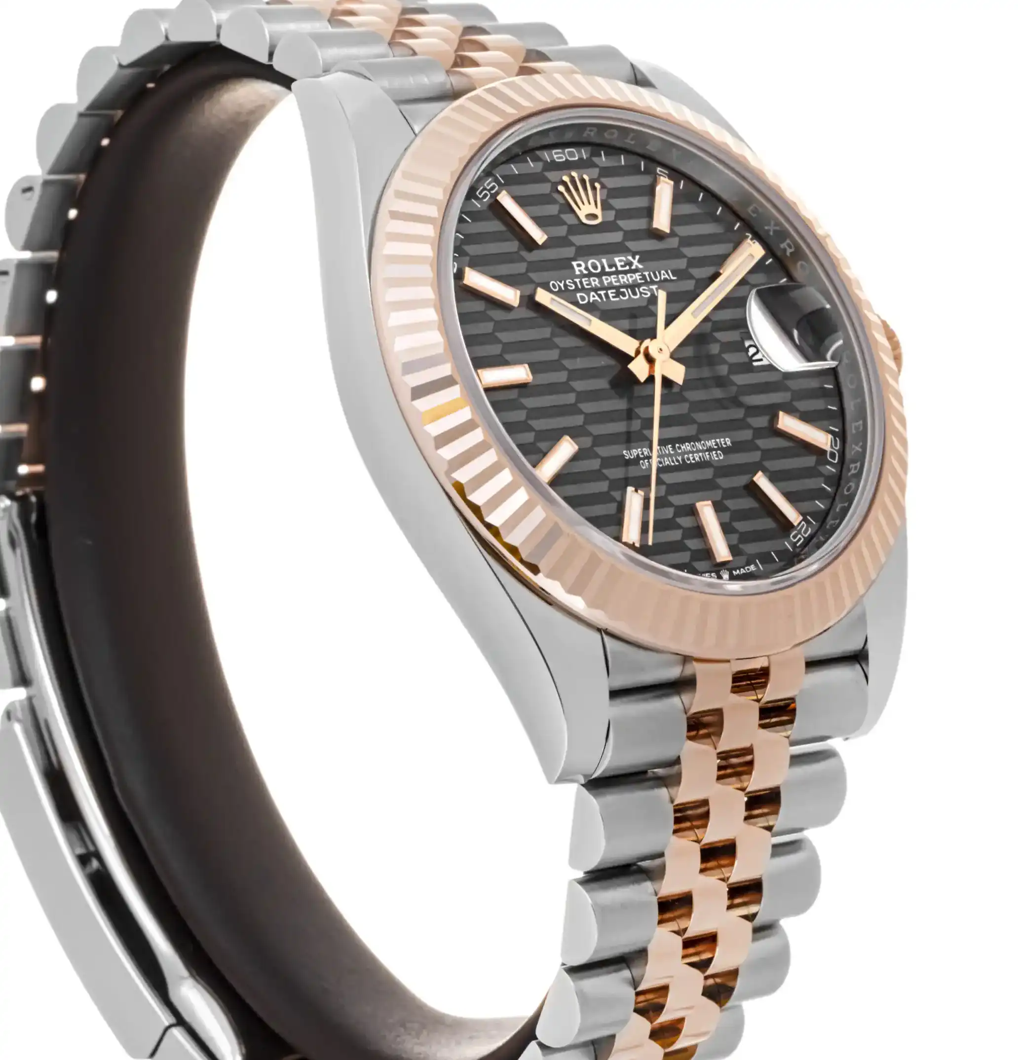 PrestigiousJewelrys Stainless Steel & Rose Gold Rolex Datejust 126331