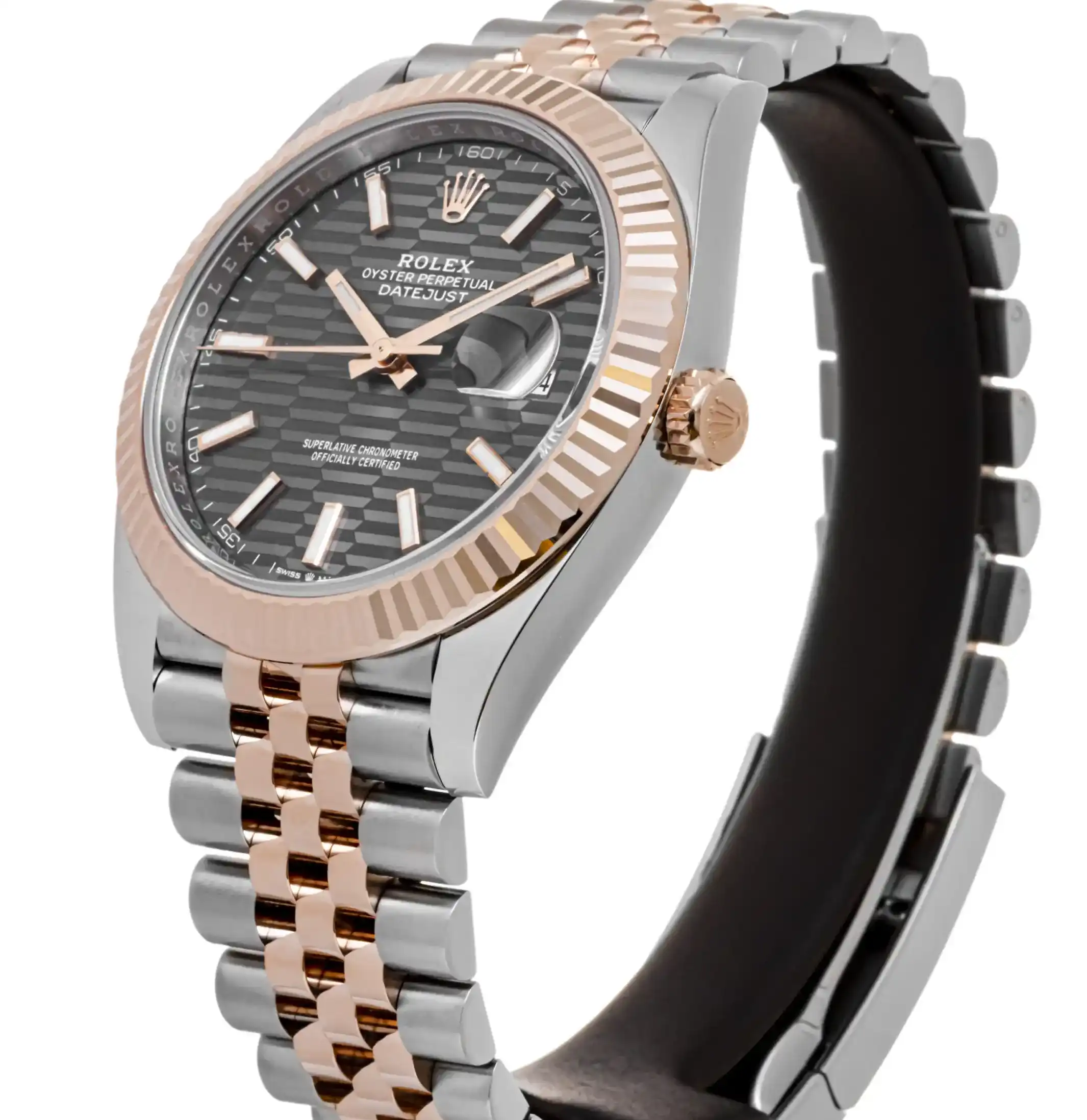 PrestigiousJewelrys Stainless Steel & Rose Gold Rolex Datejust 126331