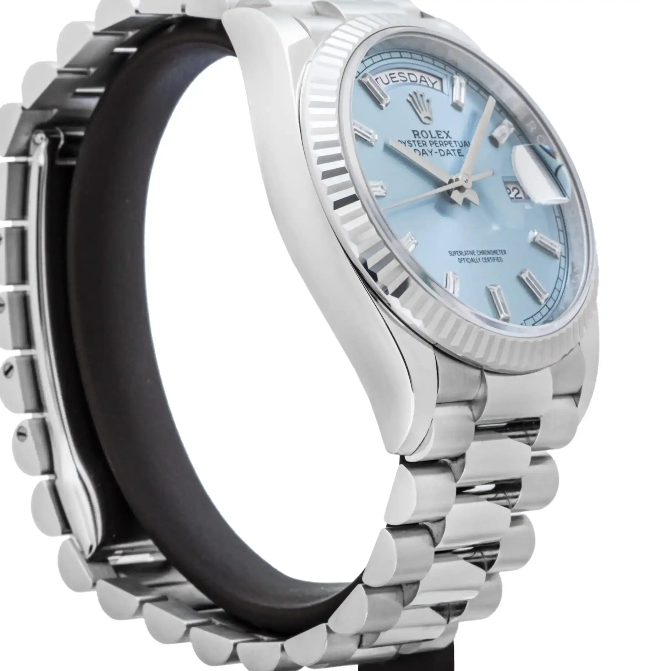 PrestigiousJewelrys Platinum Rolex Day-Date 228236