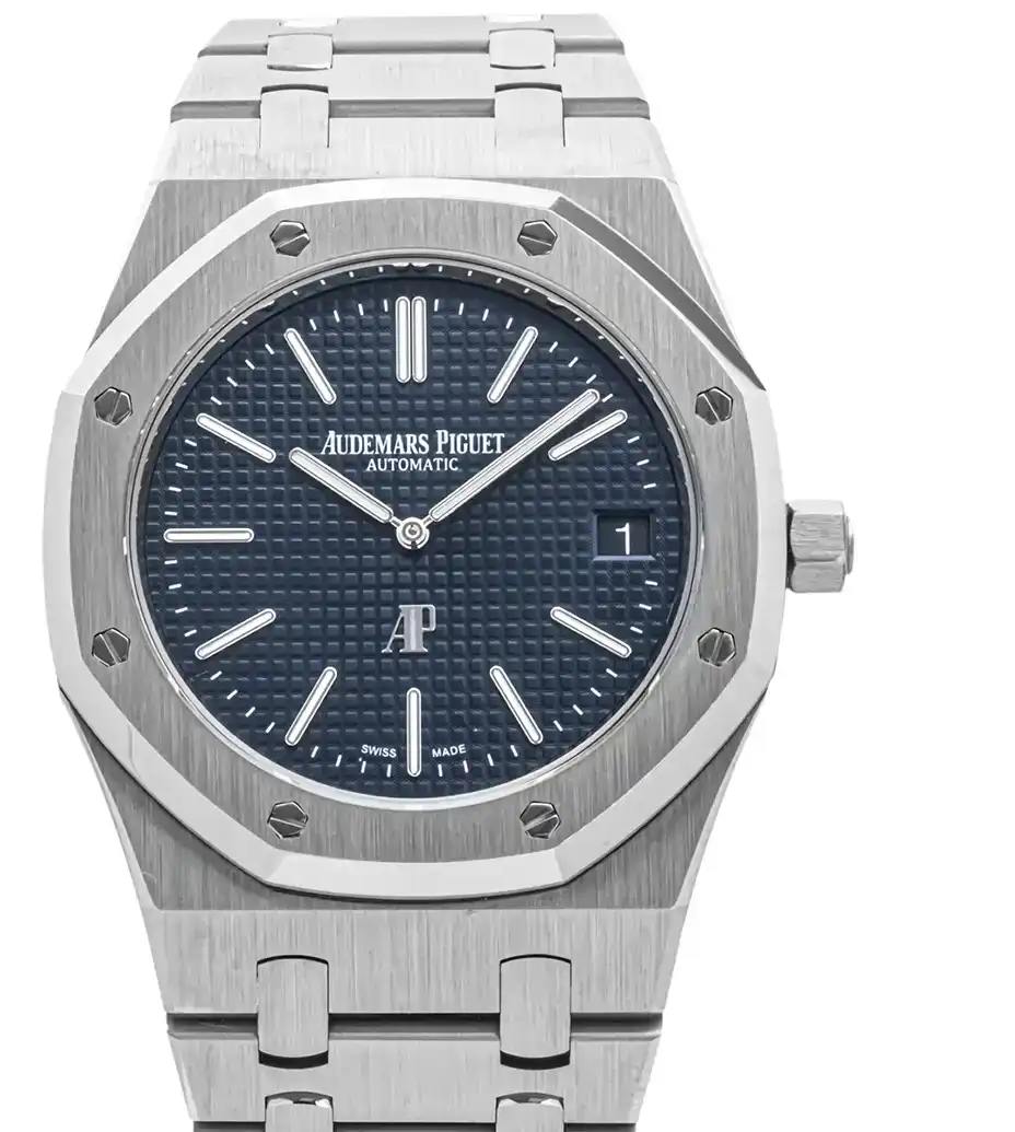 Prestigious Jewelers Audemars Piguet Royal Oak “Jumbo” Extra-Thin 16202ST.OO.1240ST.02 Yes