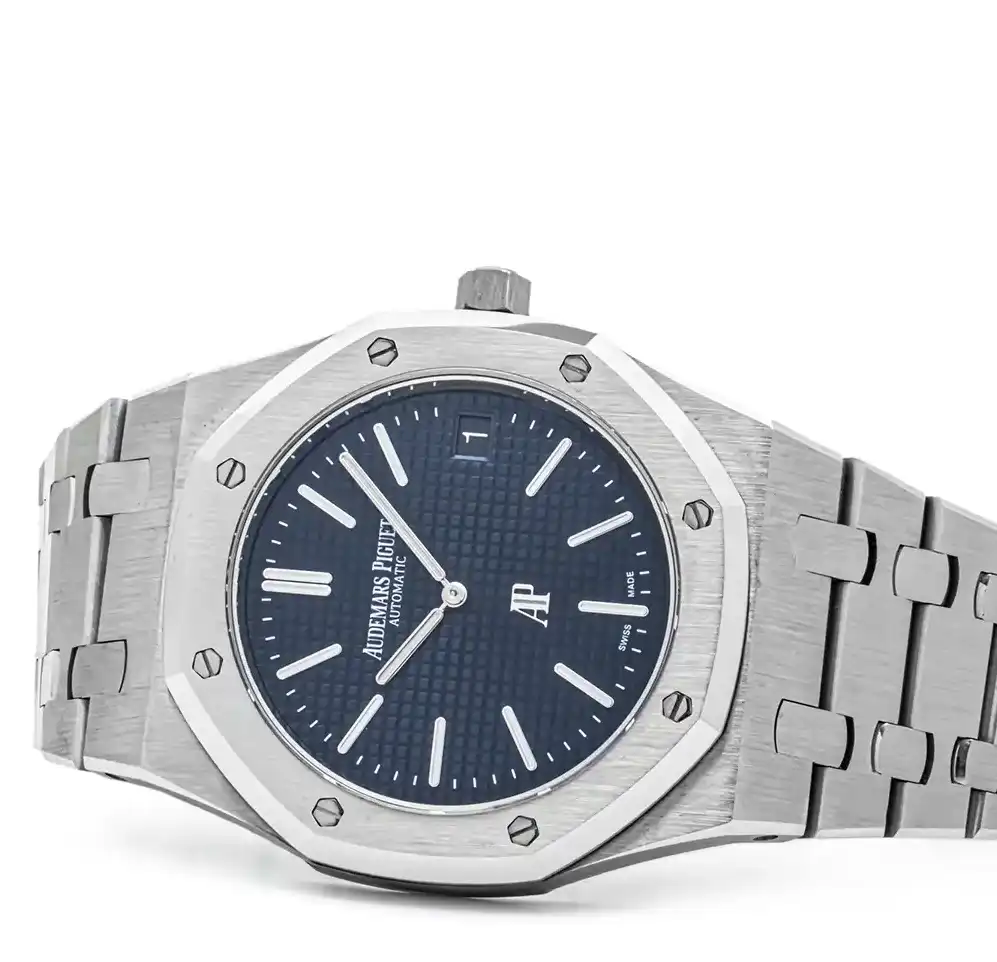 Prestigious Jewelers Audemars Piguet Royal Oak “Jumbo” Extra-Thin 16202ST.OO.1240ST.02 Yes