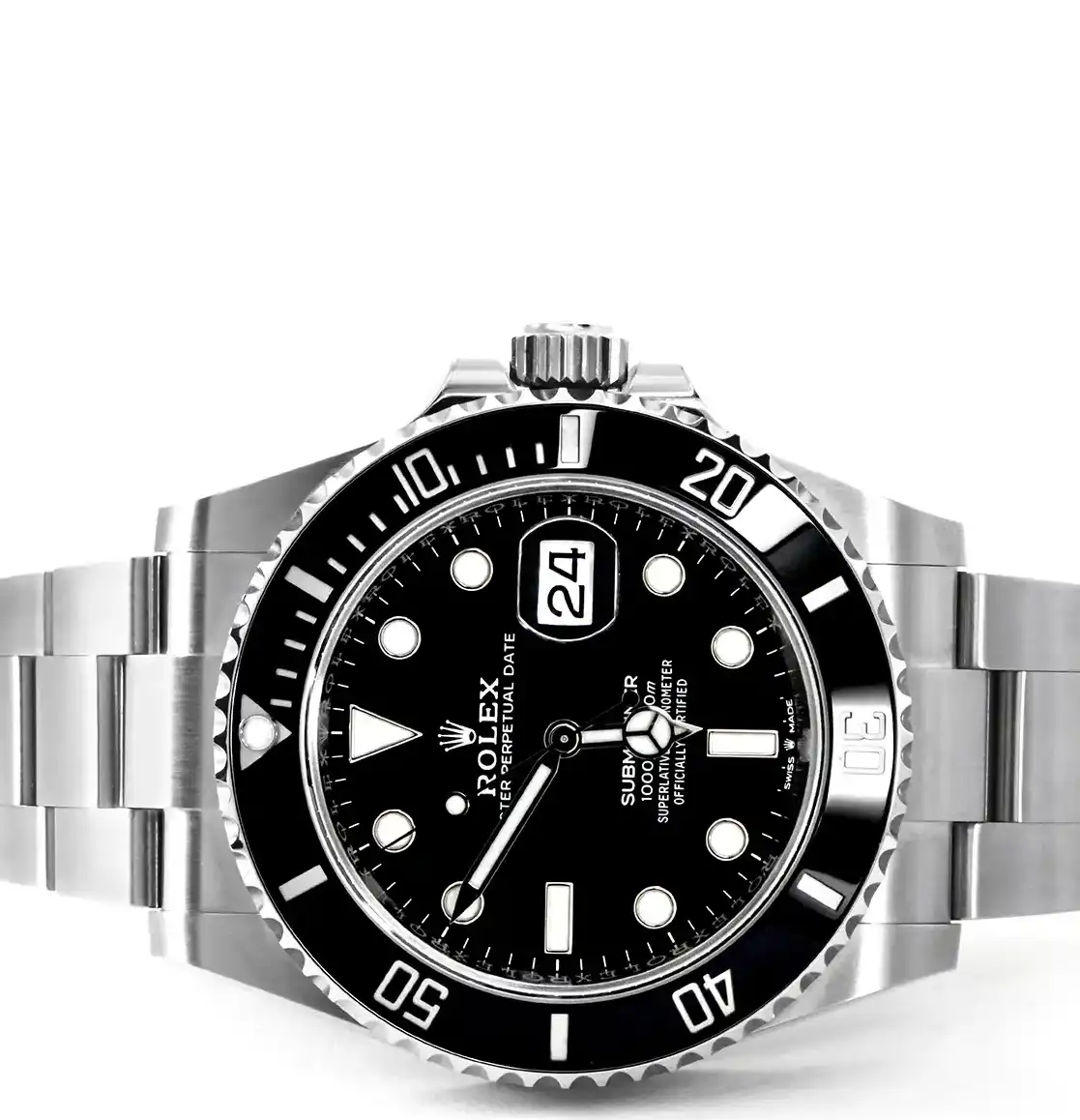 Prestigious Jewelrys Stainless Steel Rolex Submariner 126610LN