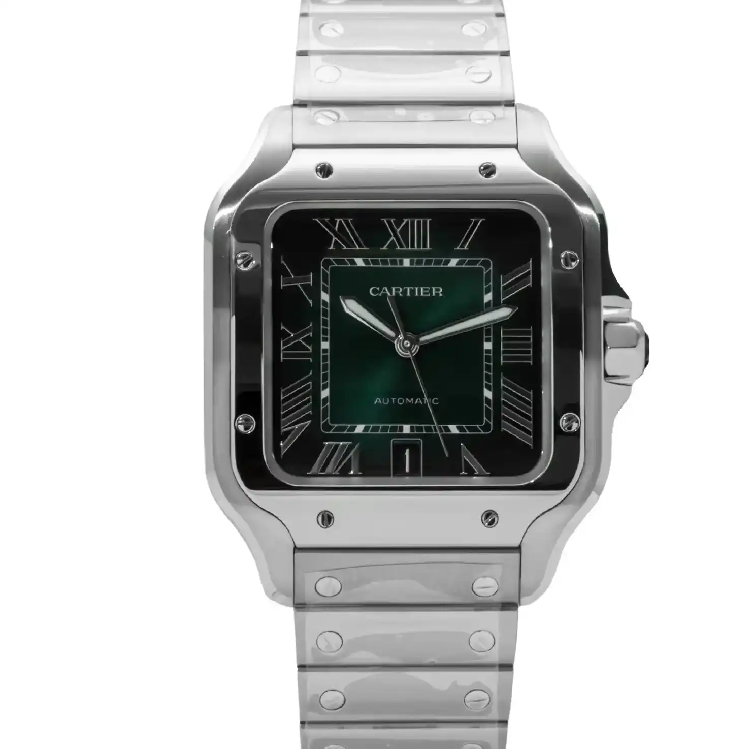 Green Cartier Santos WSSA0062