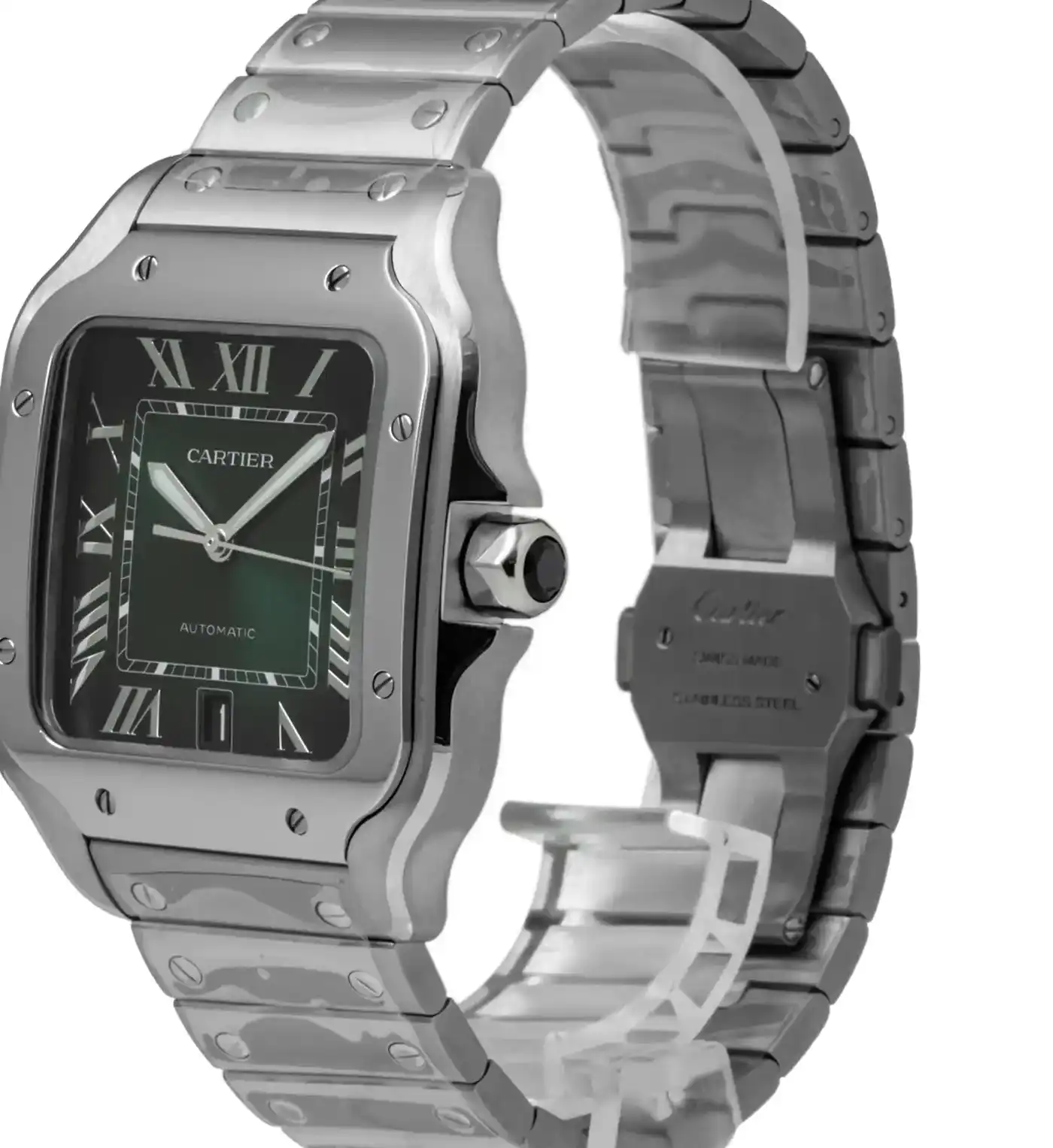 PrestigiousJewelrys Green Cartier Santos WSSA0062