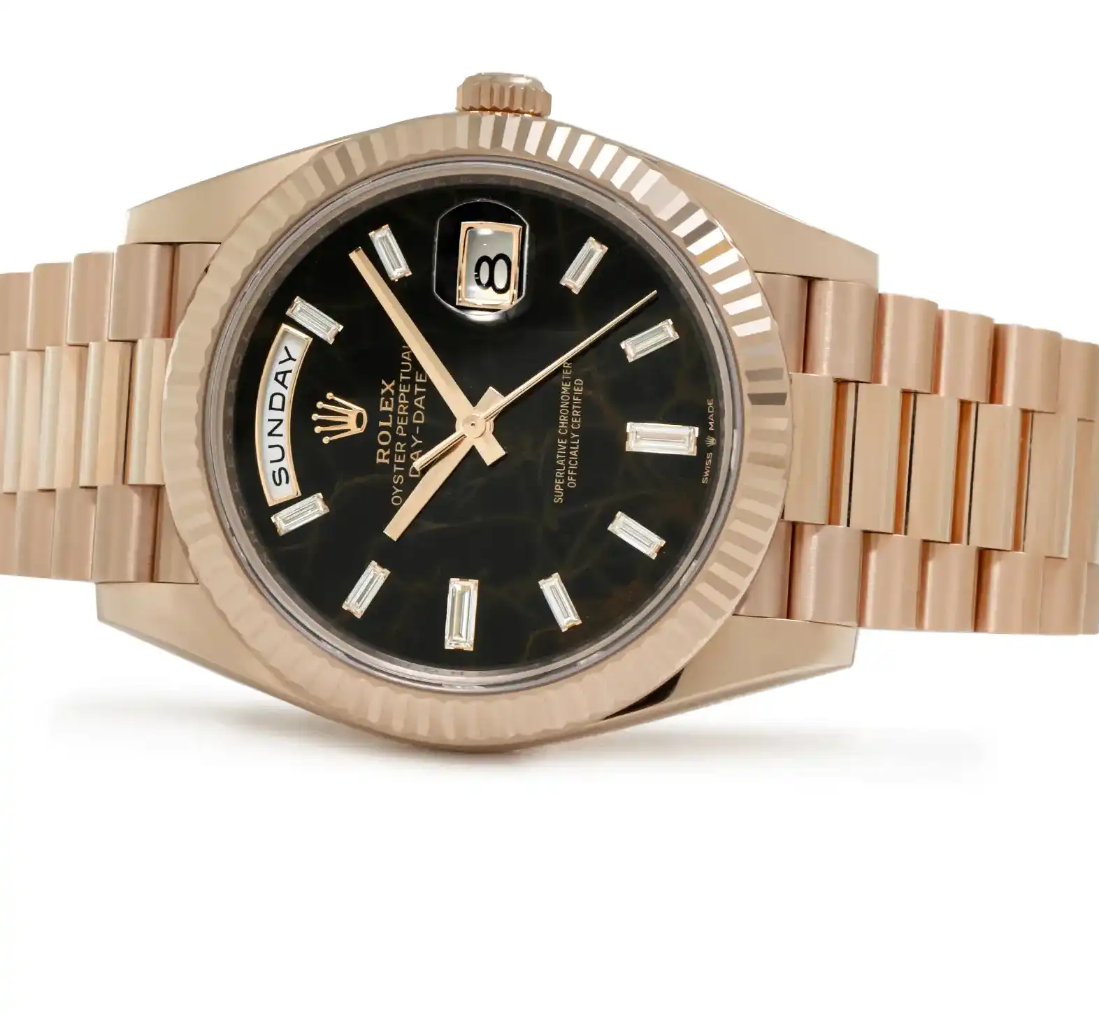 PrestigiousJewelrys Rose Gold Rolex Day-Date 228235