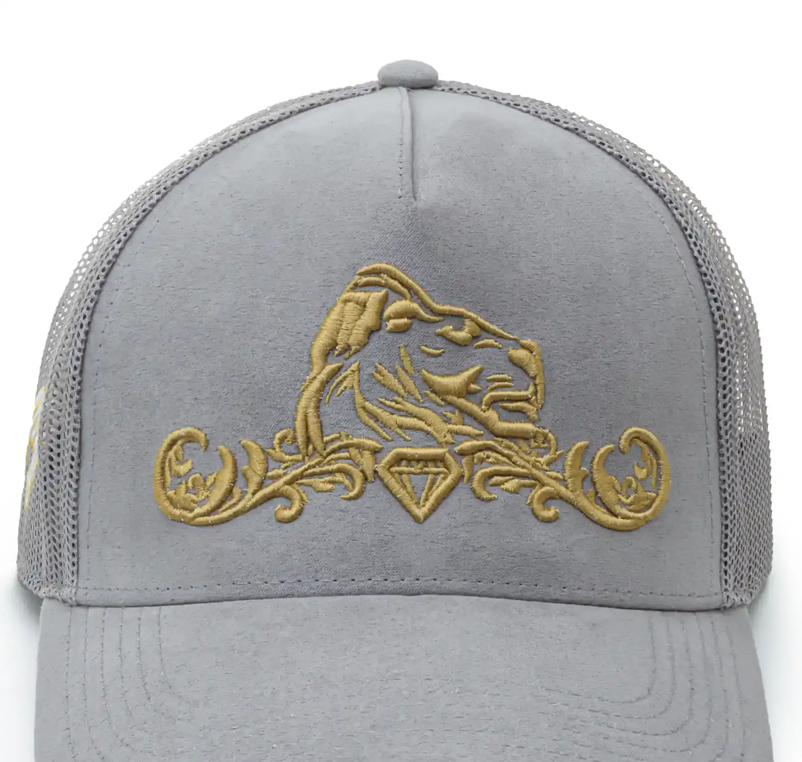 Prestigious Jewelers Presitigious Jewellers Trucker Cap – Gold   Grey