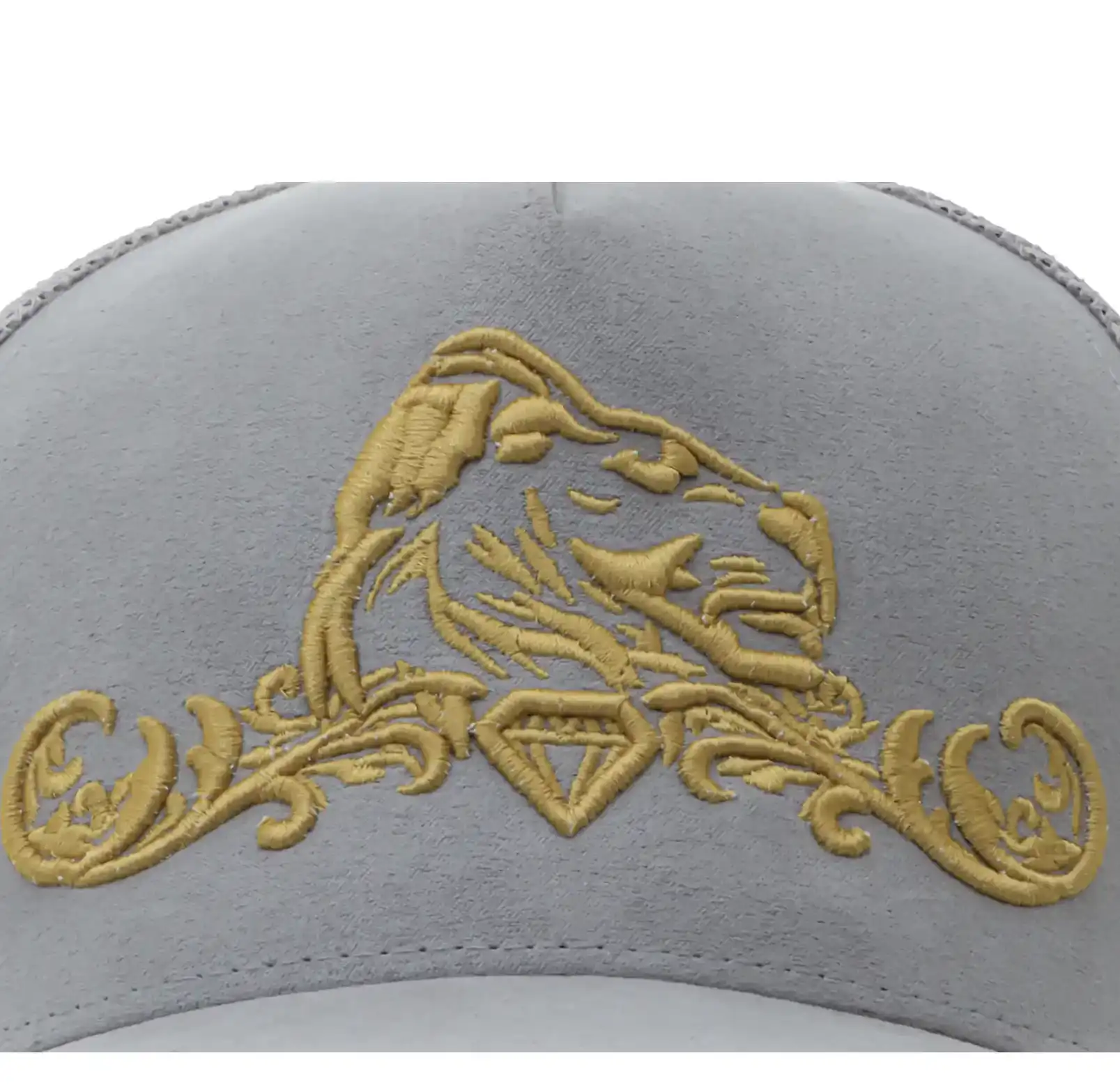 Prestigious Jewelers Presitigious Jewellers Trucker Cap – Gold   Grey