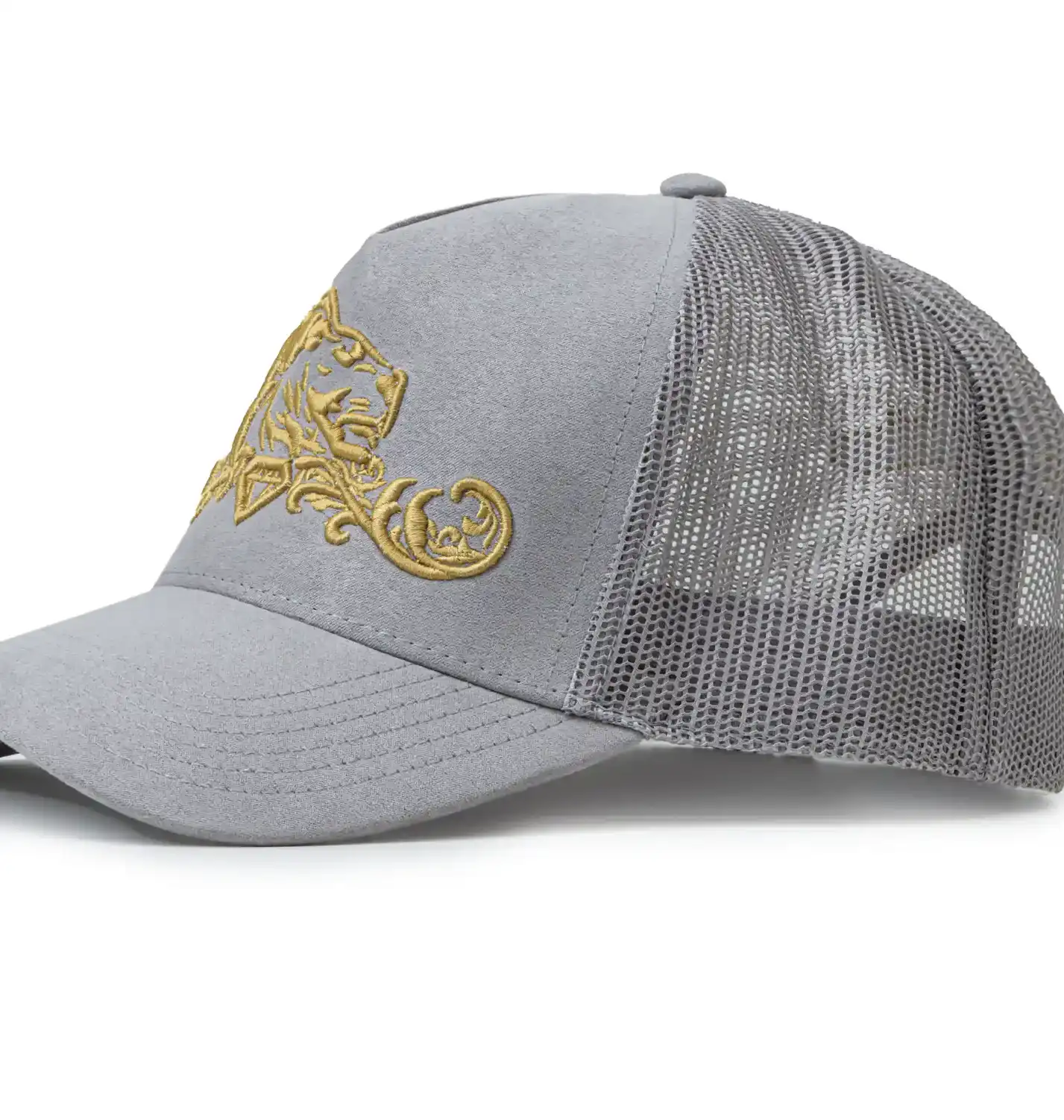 Prestigious Jewelers Presitigious Jewellers Trucker Cap – Gold   Grey