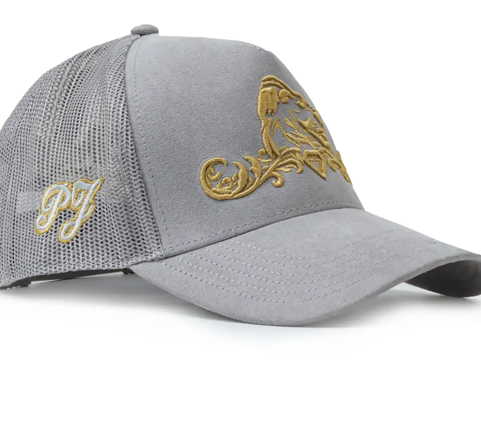 Prestigious Jewelers Presitigious Jewellers Trucker Cap – Gold   Grey