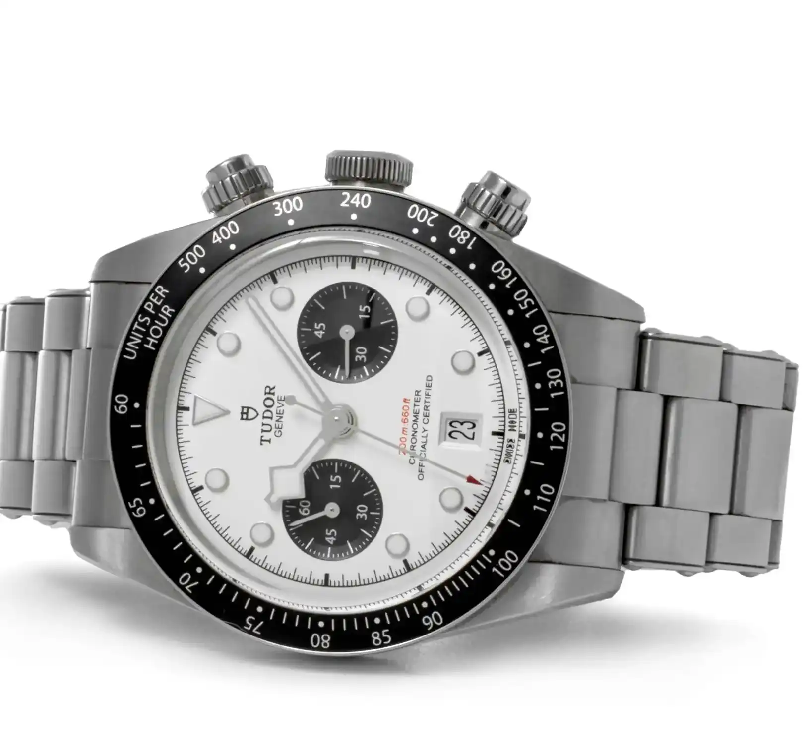 PrestigiousJewelrys Tudor Black Bay Chrono 79360N Stainless Steel