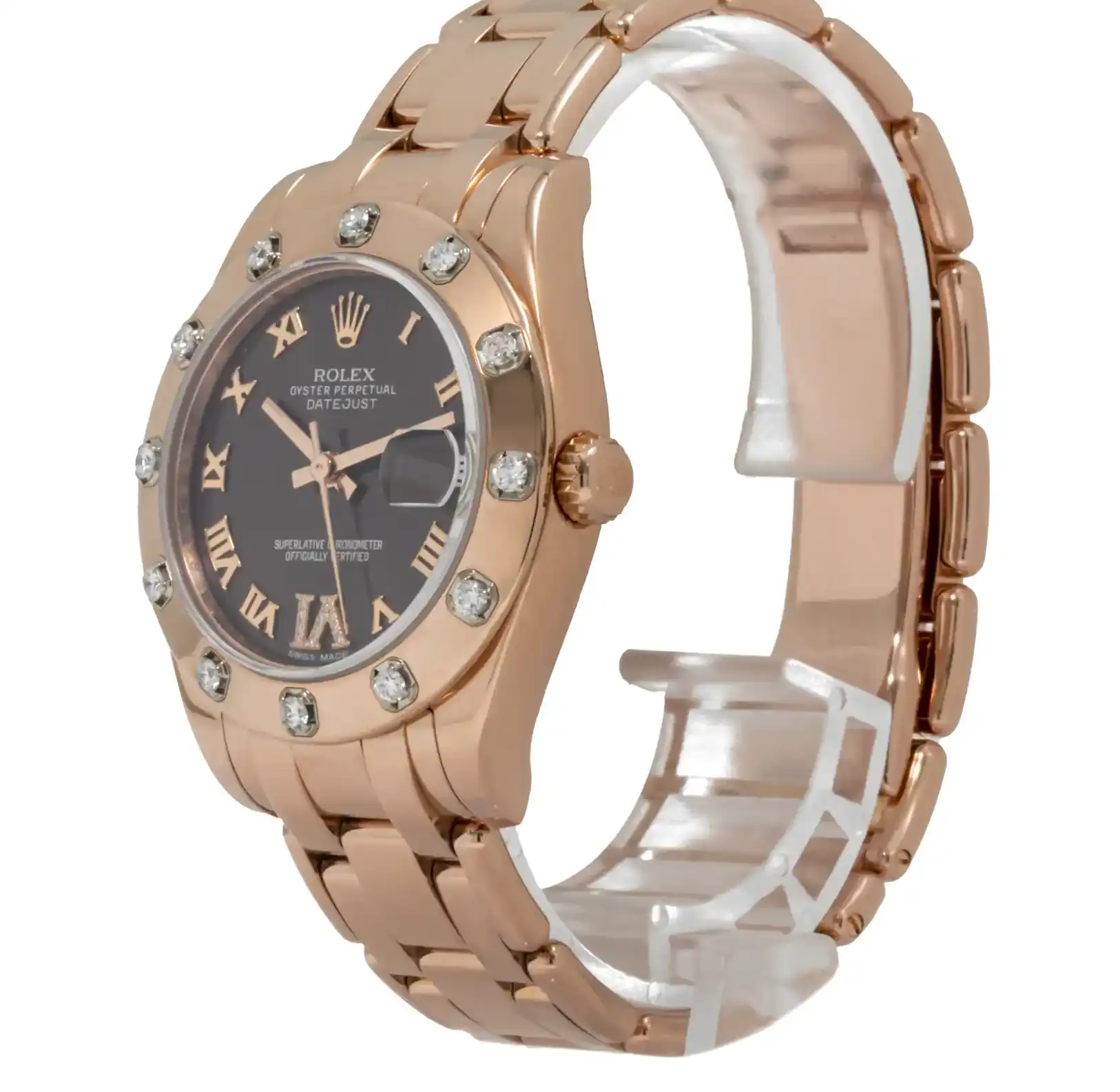 Prestigious Jewellers Rolex Datejust 81315 Rose Gold