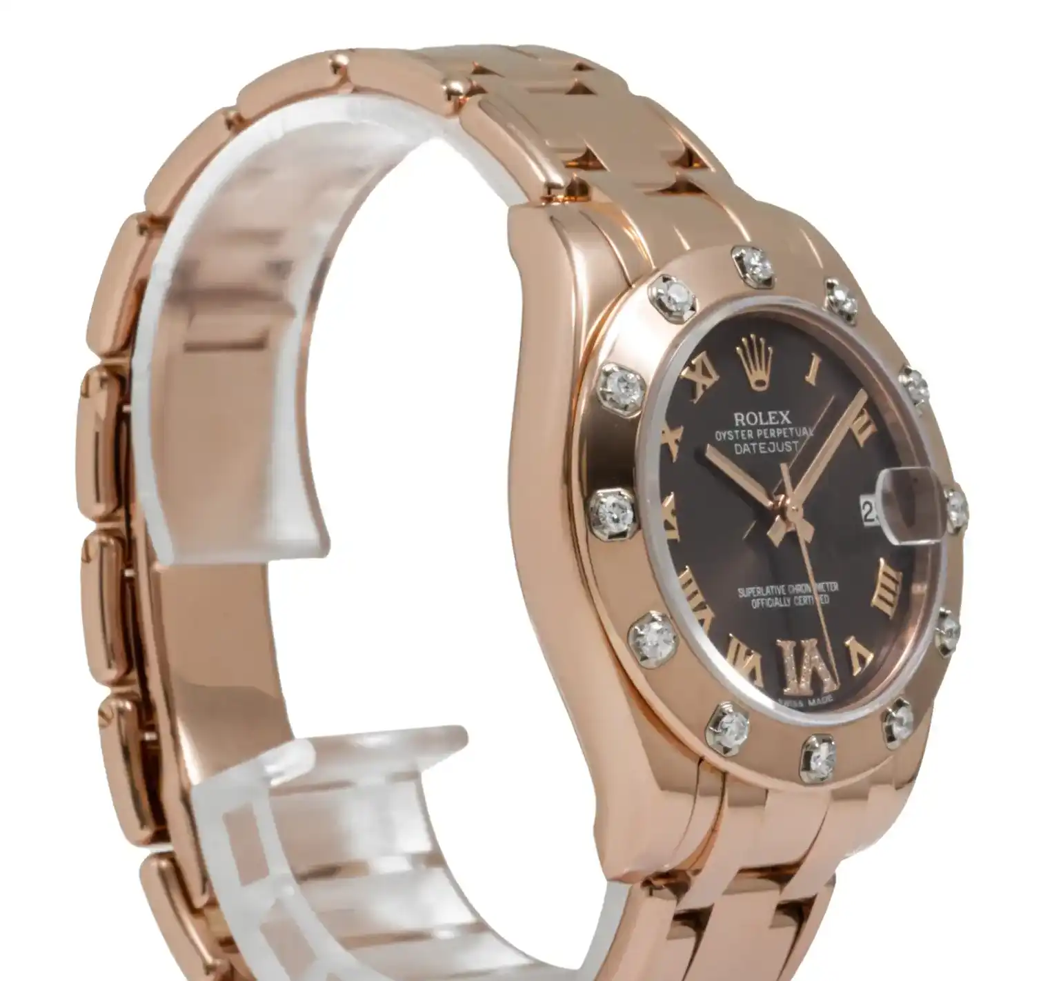 Prestigious Jewellers Rolex Datejust 81315 Rose Gold