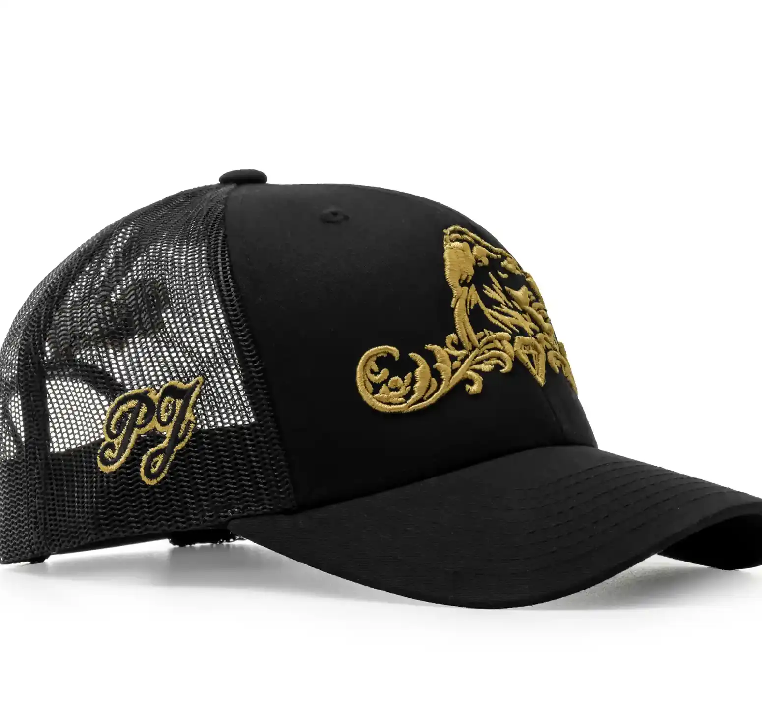 PrestigiousJewellers Presitigious Jewellers Trucker Cap – Gold   Black