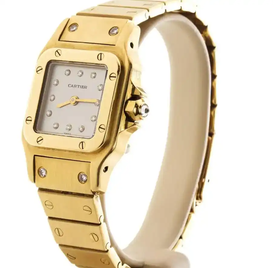 PrestigiousJewellers Gold Cartier Santos Galbee