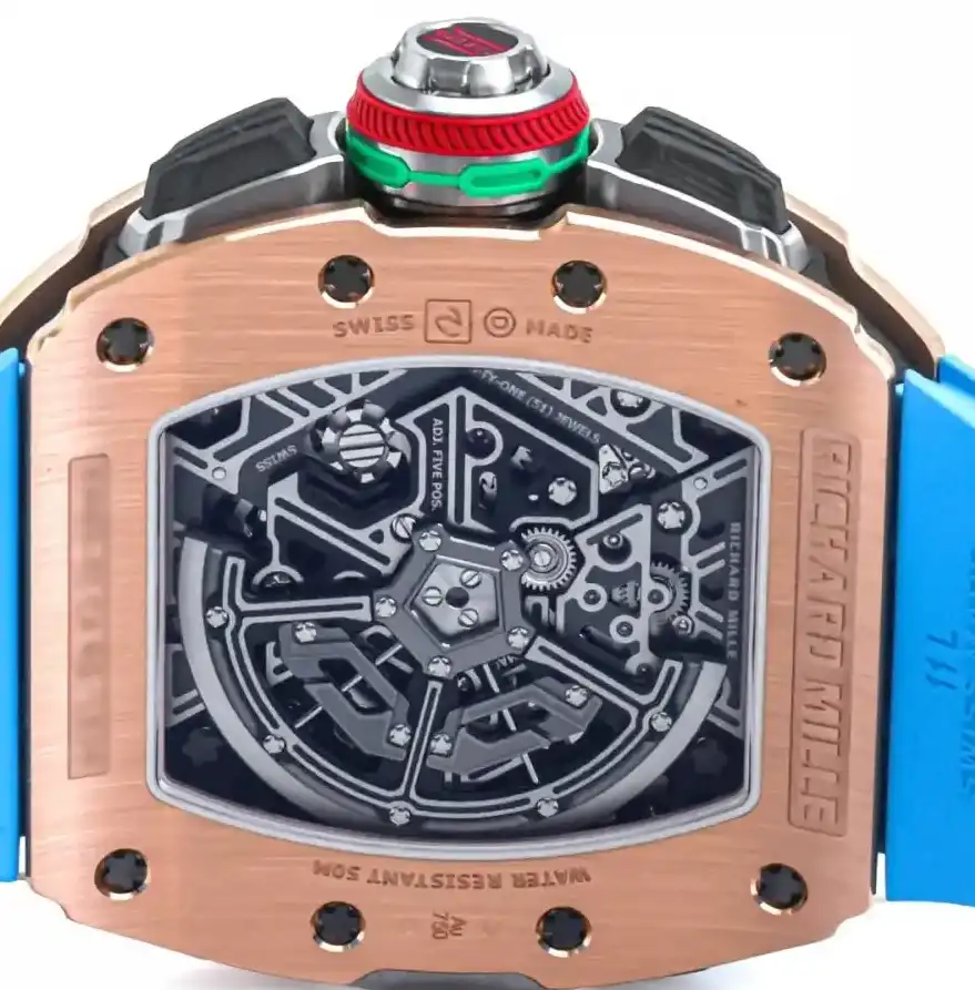 PrestigiousJewelrys Richard Mille Chronograph Full Rose Gold RM65-01 Richard Mille