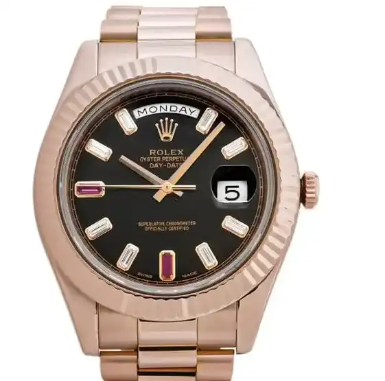 PrestigiousJewelrys Rolex Day-Date 218235 Rose Gold