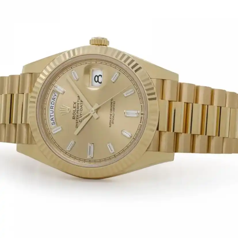 Prestigious Jewelers Champagne Rolex Day-Date 228238