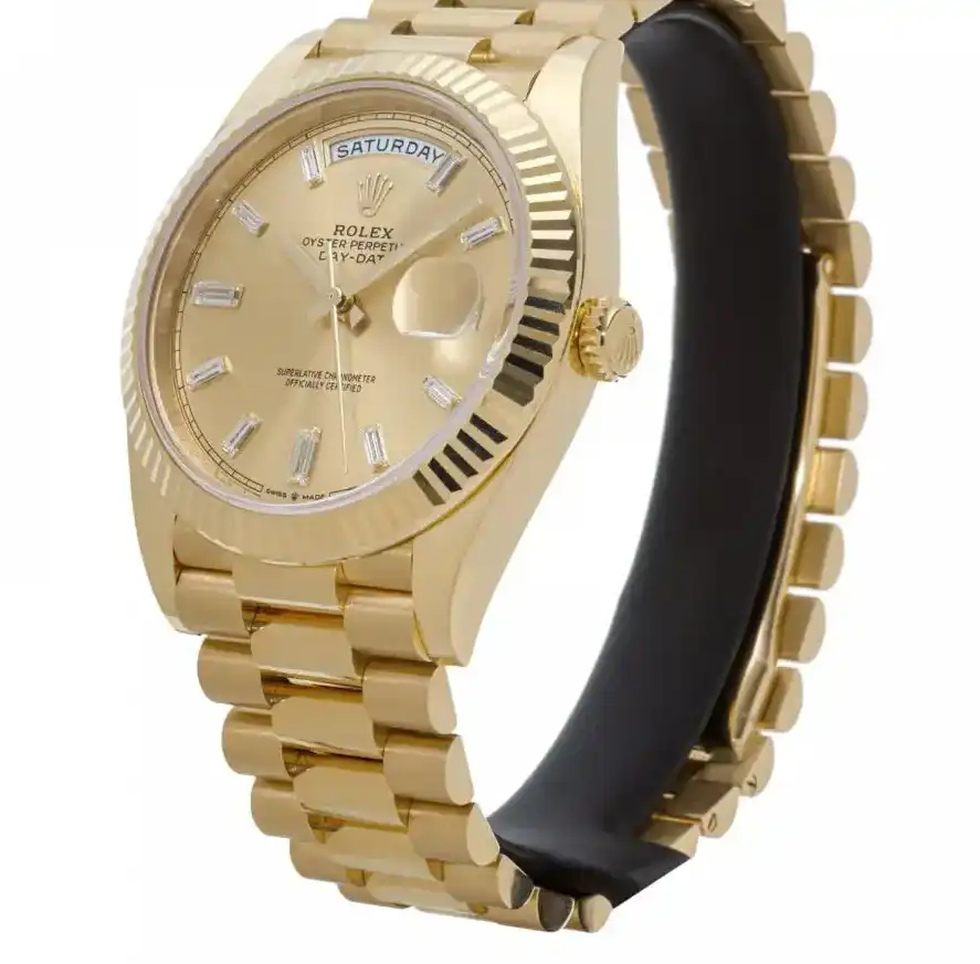 Prestigious Jewelers Champagne Rolex Day-Date 228238