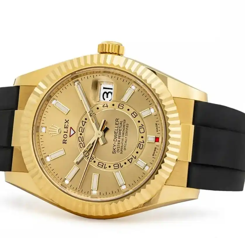 Prestigious Jewelrys Rubber Rolex Sky-Dweller 326238