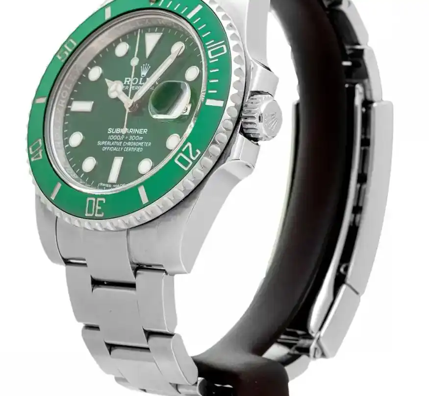 Prestigious Jewelers Rolex Submariner 116610LV Green