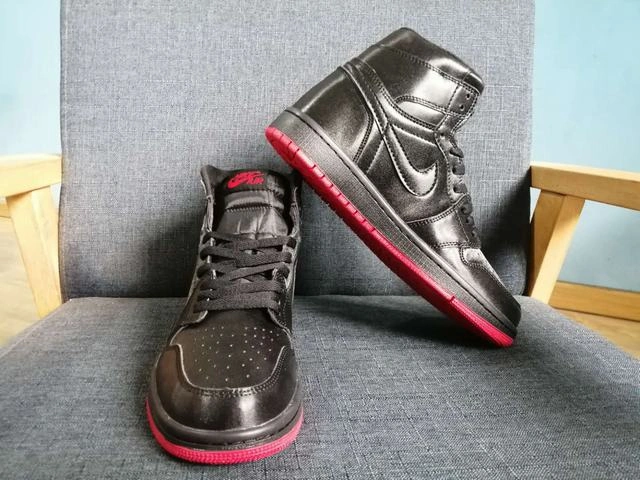 Affordable Air Jordan 1 Black Metal Red-1