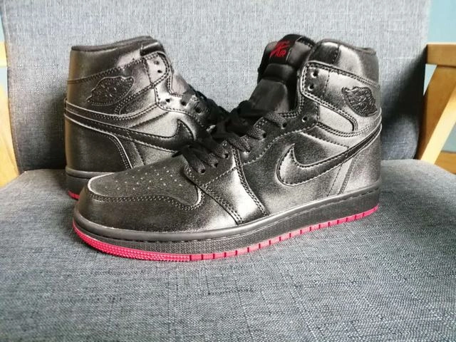Affordable Air Jordan 1 Black Metal Red-1