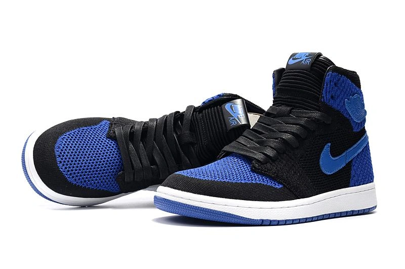 Cheap Air Jordan 1 Blakc Blue-01