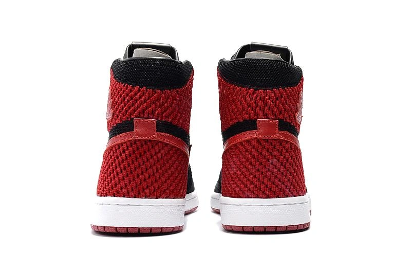 Affordable Air Jordan 1 Blakc Red-01