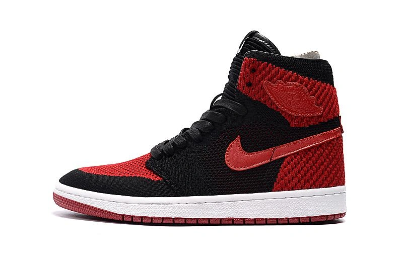 Affordable Air Jordan 1 Blakc Red-01