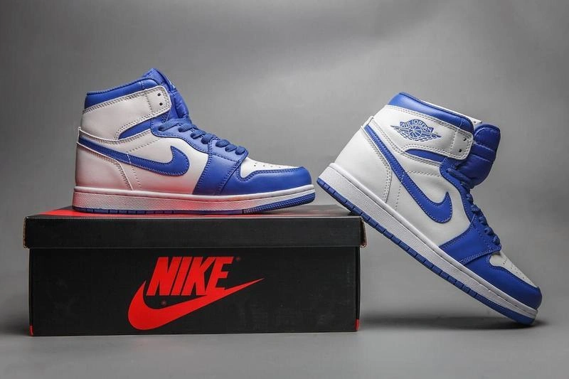Cheap Air Jordan 1 Blue White-1