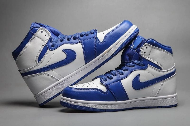 Cheap Air Jordan 1 Blue White-1