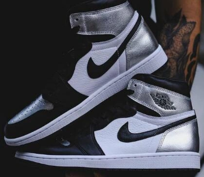 Affordable Air Jordan 1 High OG WMNS Silver Toe
