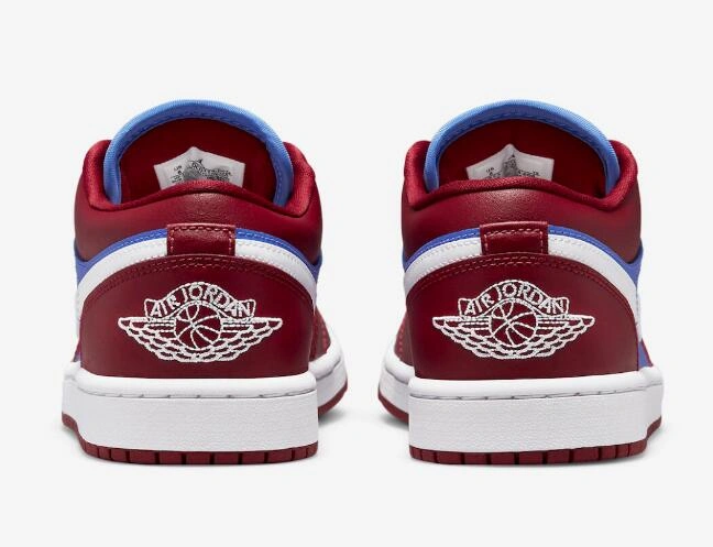 Air Jordan 1 Low Burgundy Blue